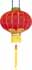 07861216: silken chinese lantern red 18cm 