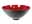 09090249: Melamine Red/Black Bowl D14.5x8cm 1pc 