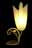 09120025: Lampe de table fleur tulipe 